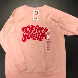 New with tags Wildfox pink sweatshirt
